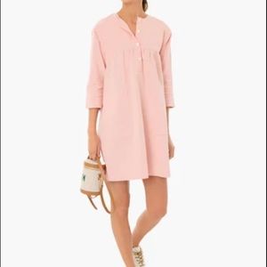 Tuckernuck Pomander Place Peach Fallon Shift Babydoll Dress 3/4 Sleeves